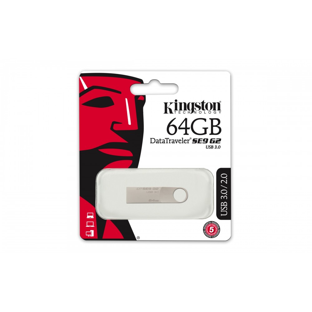 Pendrive Kingston 64GB USB 3.0 DataTraveler SE9 G2