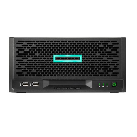 HPE ProLiant MicroServer Gen10 Plus v2 E-2314 4-core VROC 4LFF-NHP 1TB 180W External PS Server