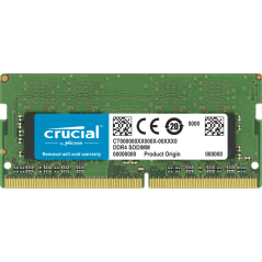 Crucial MEMORIA RAM 32GB DDR4 3200 SODIMM PC4-25600 CL22 SIN BUFFER NO ECC 1.2V