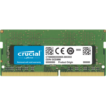 Crucial MEMORIA RAM 32GB DDR4 3200 SODIMM PC4-25600 CL22 SIN BUFFER NO ECC 1.2V