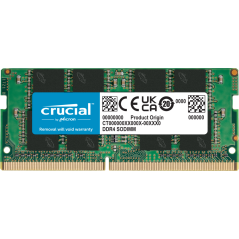 Crucial MEMORIA RAM 4GB DDR4 2666 SODIMM PC4-21300 CL19 NO BUFFER NO ECC 1.2V