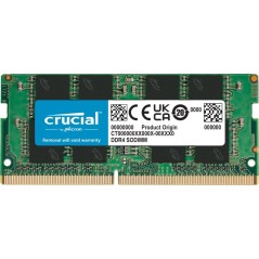 Crucial MEMORIA RAM 16GB DDR4 3200 SODIMM BASIC PC4-25600 CL22 NO BUFFER NO ECC 1.2V