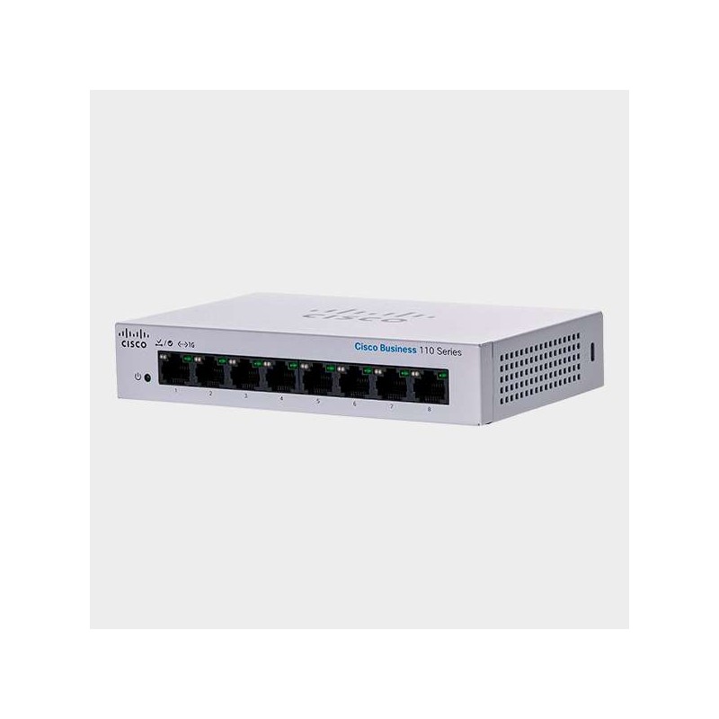 Cisco Business 110 Series 110-8T-D - Conmutador - sin gestio Cisco Business 110 Series 110-8T-D - Conmutador - sin gestio