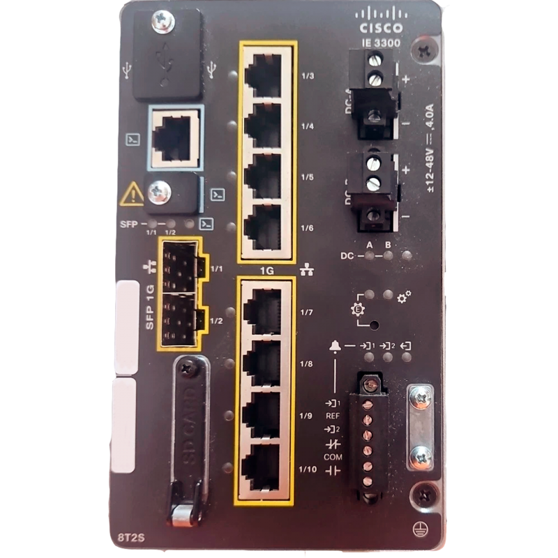IE-3300-8T2S-E | Catalyst IE3300 Switch, 8xGE PoE+/2xGE SFP/Modular