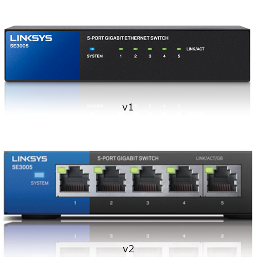 Switch Linksys SE3005 5 Puertos Gigabit Metalico