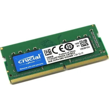 Crucial SODIMM 4GB DDR4 2400 - Store WebRedes